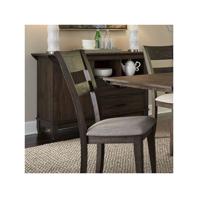 Liberty Furniture Double Bridge Sideboard in Dark Chestnut image number 4