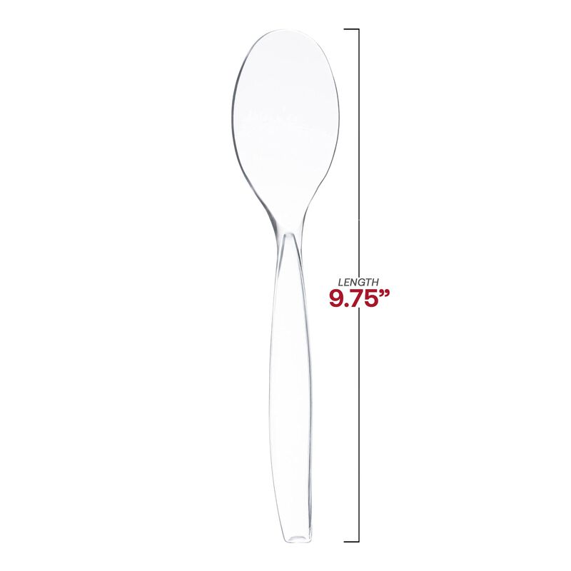 Clear Plastic Serving Spoons (144 Spoons) image number 3