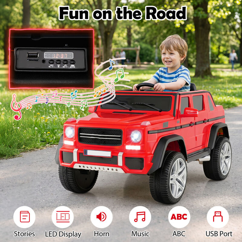 12V Kids Licensed Electric Ride On Car for Outdoor Play image number 4