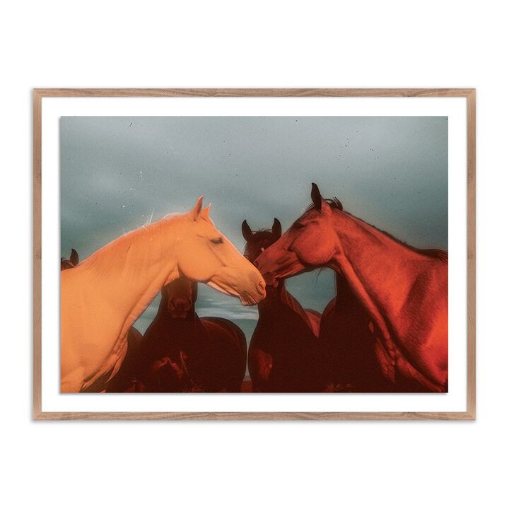 Sunset Horses by Coup d'Esprit