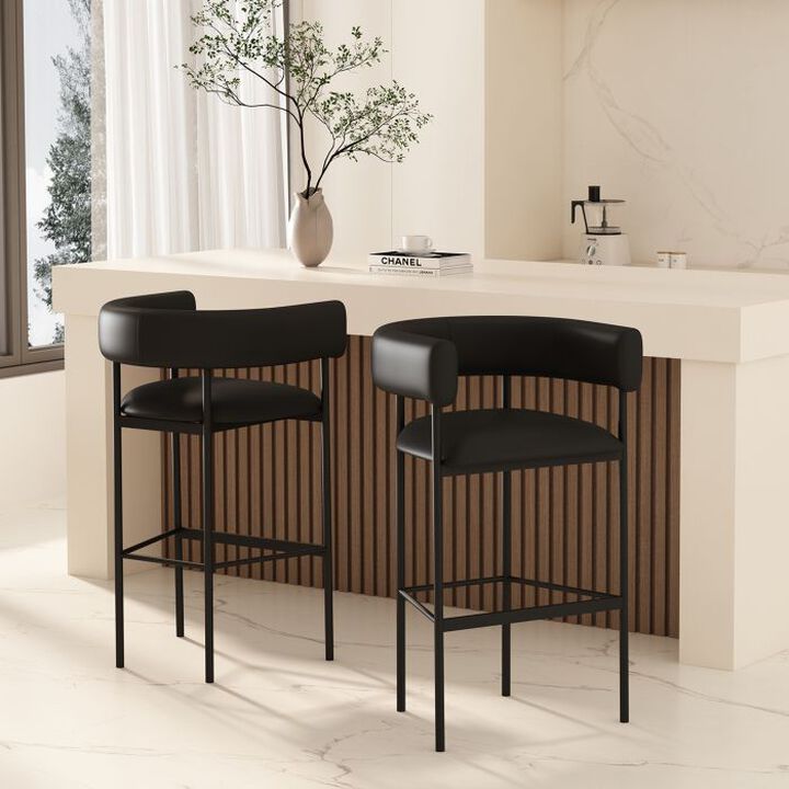 Onda Black Barstool