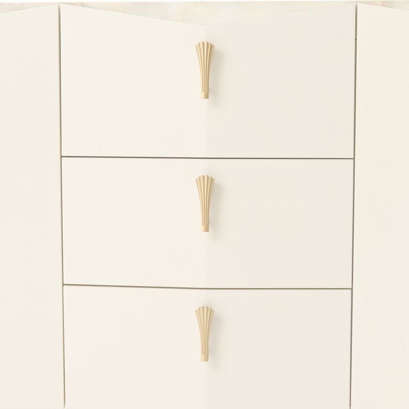 Michael Amini Fantosini Sideboard - Creamy Pearl image number 7