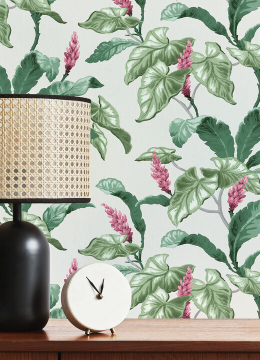 Meridian Parade Green Tropical Leaves Wallpaper (Set of 2)