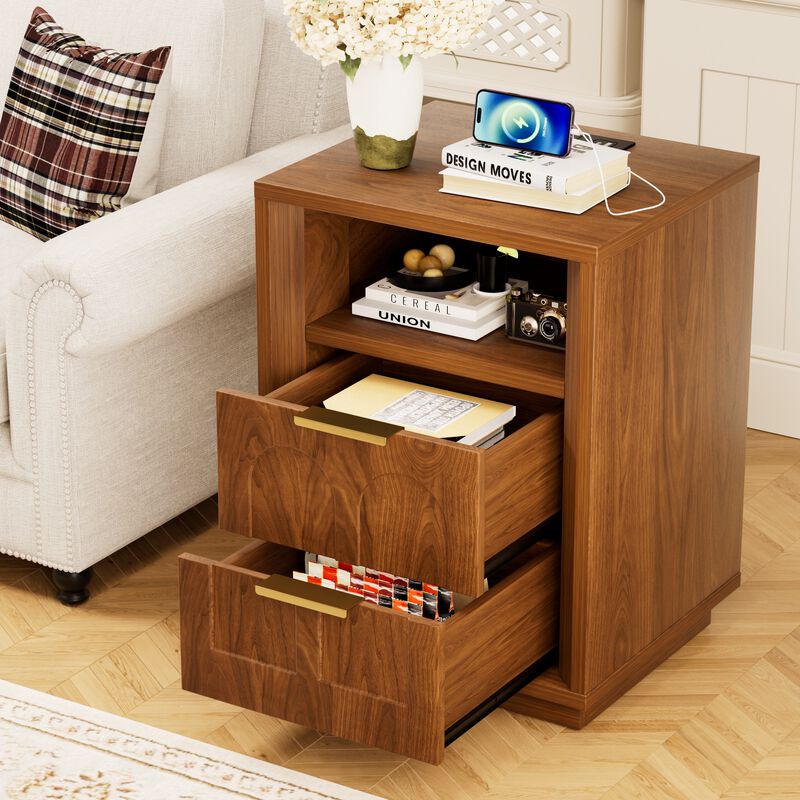 Fonkwa two-piece bedside table set image number 3