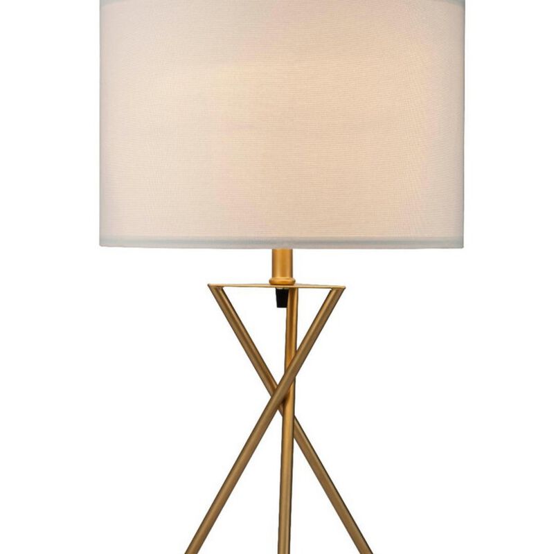 ELEMENT ACE Mid-Century Hourglass Design 26.25 Inch Tall Table Lamp, Rotary On/Off Switch, Compatible with Incandescent CFL LED Bulbs for Living Room Bedroom Office Decor image number 2