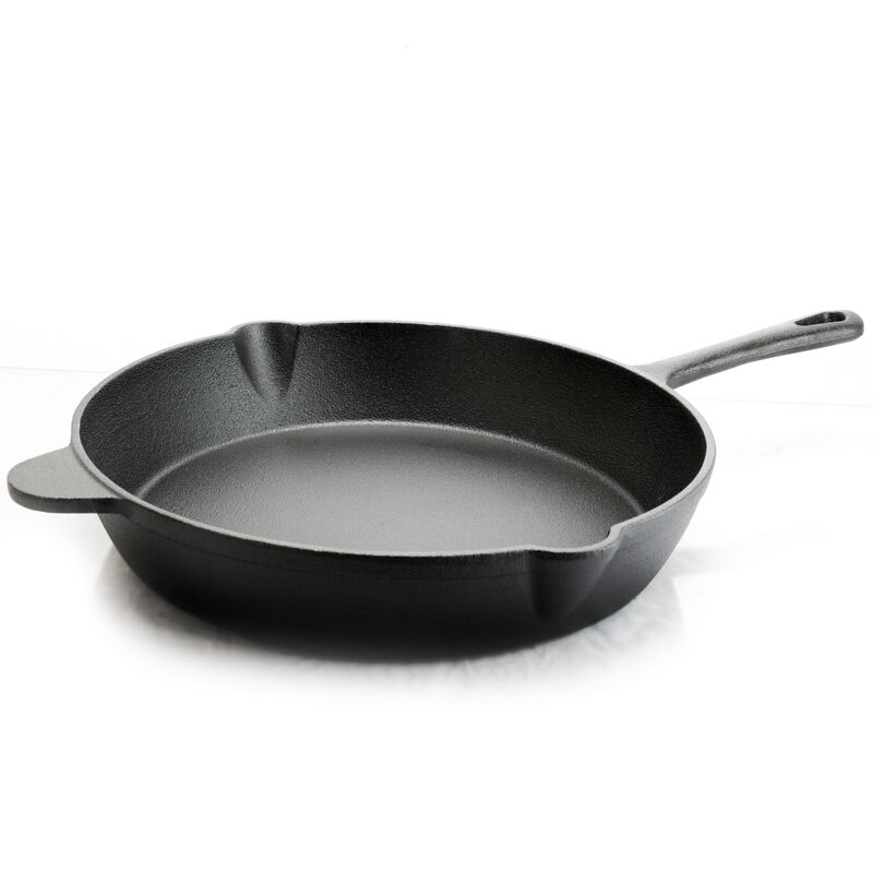 General Store Addlestone 12 in. Preseasoned Round Cast Iron Frying Pan