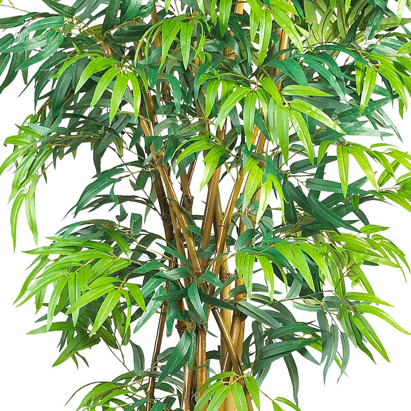 6' Artificial Curved Bamboo Silk Tree