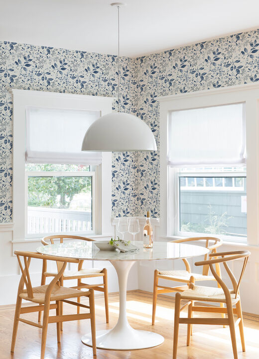 Tinker Navy Woodland Botanical Wallpaper (Set of 2)