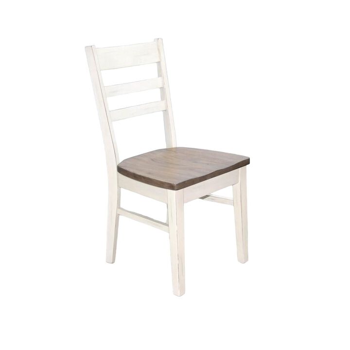 Sunny Designs Ladderback Chair, Wood Seat