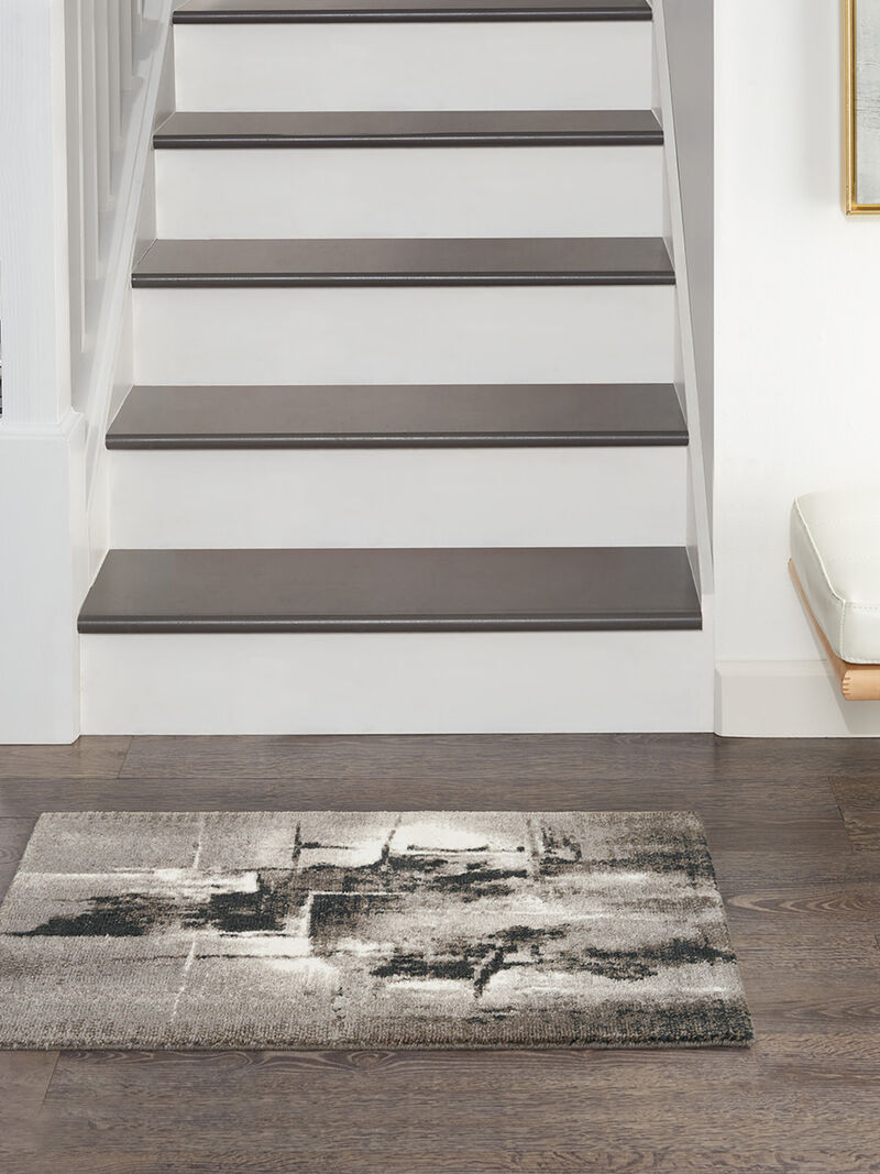 Twilight TWI30 Gray/Ivory/Black 2' x 3' Rug