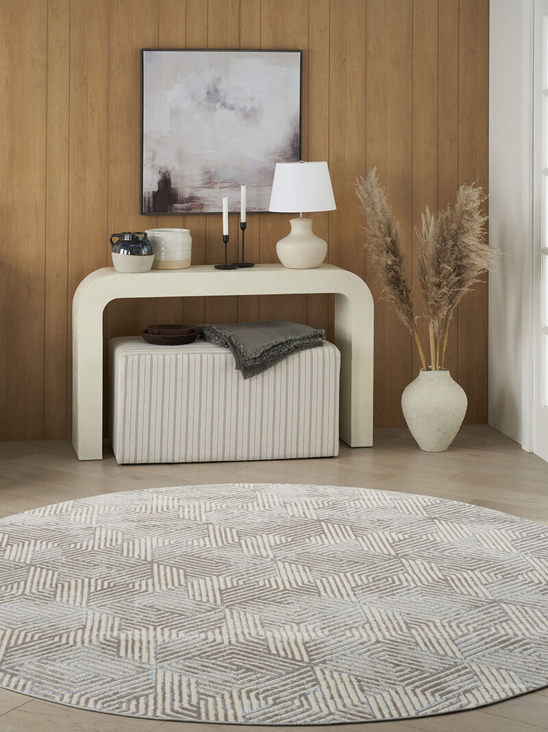 Grafix GRF39 Gray 8'6" x 12' Rug