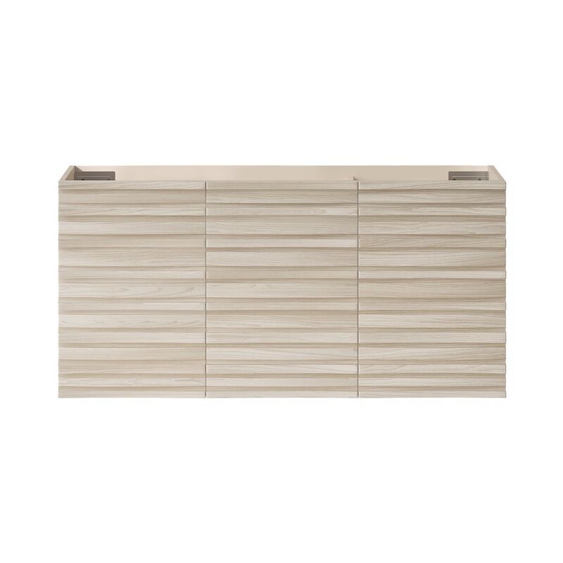 Cascade 48" Wall-Mounted Bathroom Vanity Cabinet without Top in White Oak image number 0