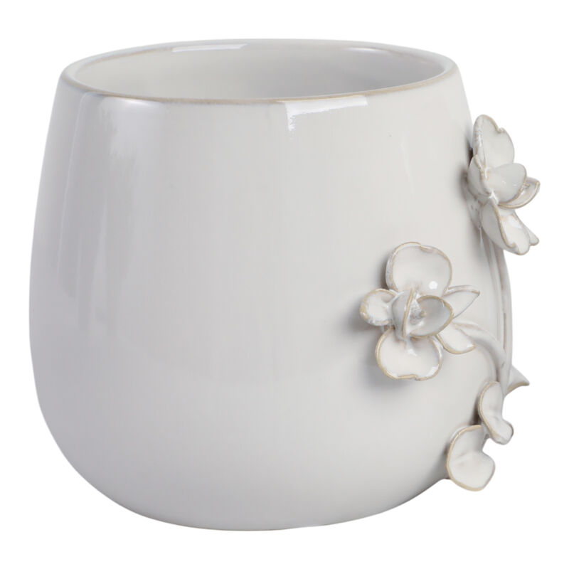 6" Flower Applique Planter image number 2