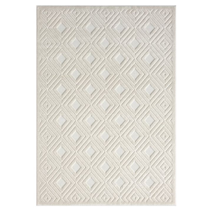 LR Home Atlas Durable Performance Area Rug Outdoor