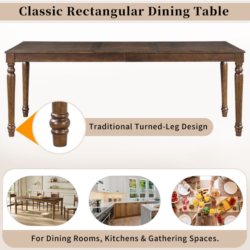 Stran Traditional Rectangular Dining Table image number 4