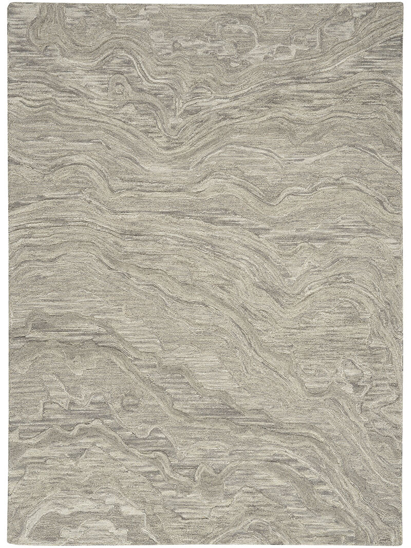Graceful GRU01 Gray 5'3" x 7'3" Rug