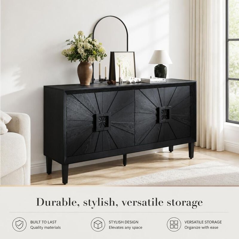 60" Credenza Storage Cabinet image number 4