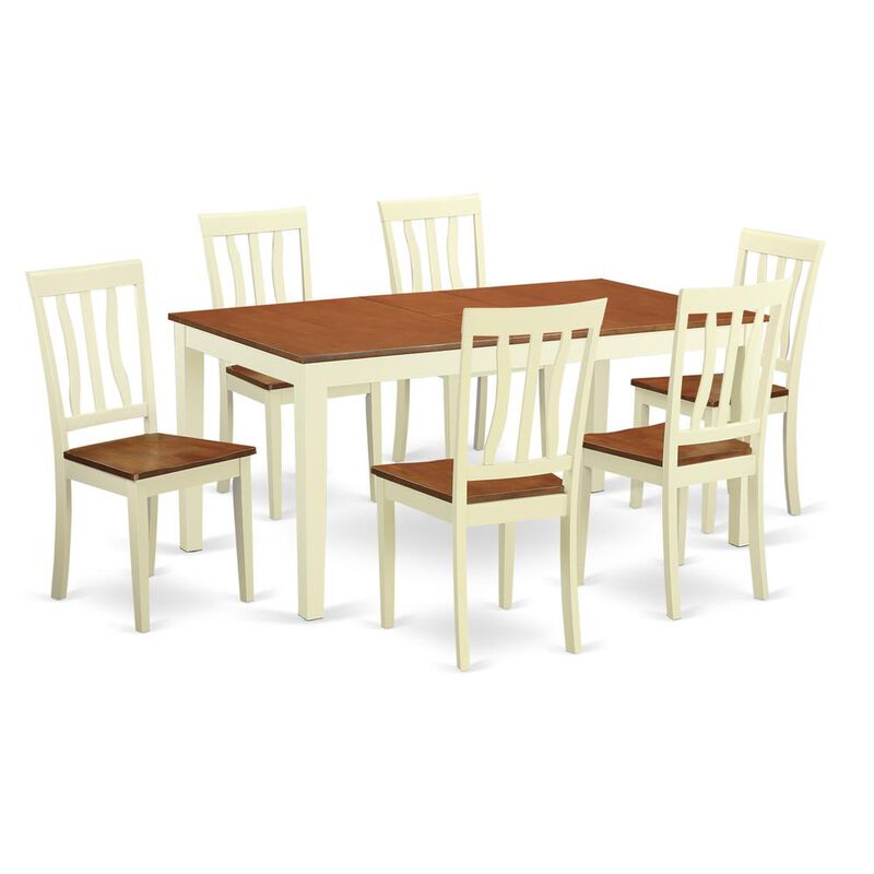7 Pc Dinette Table set -Dining Table and 6 Dining Chairs