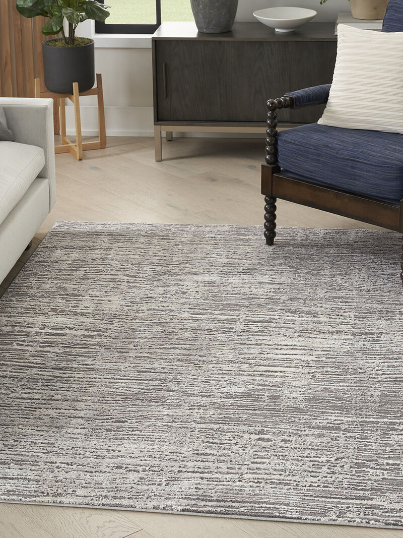 Sustainable Trends SUT01 Ivory/Gray 6' x 9' Rug