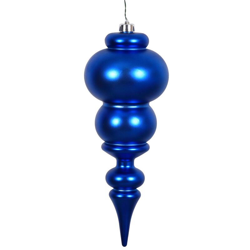 Vickerman 14" Blue Matte Finial UV Drilled image number 0