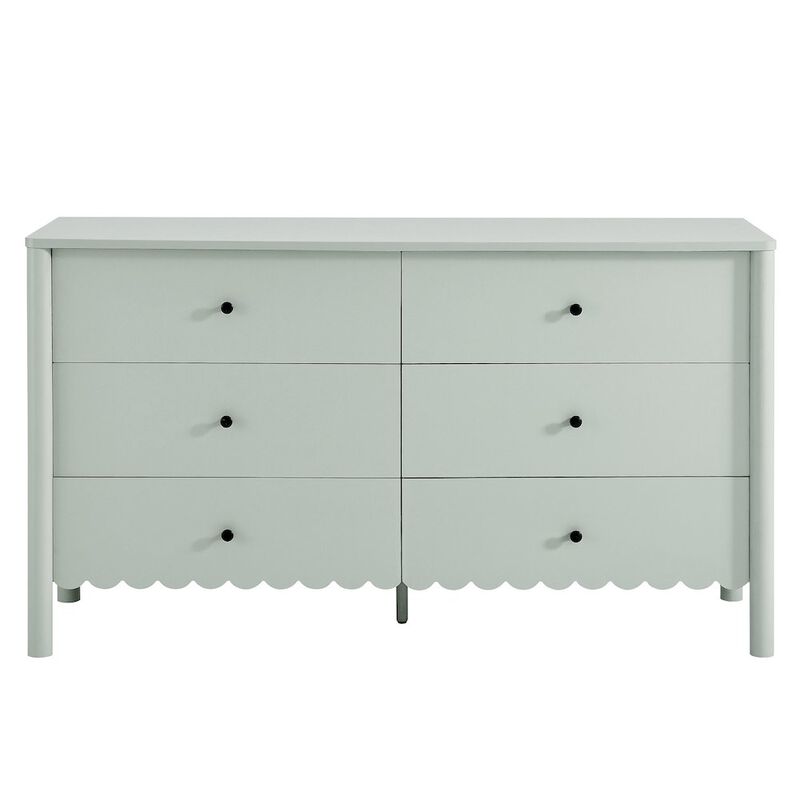 Emmeline Scalloped 6-Drawer Dresser image number 4