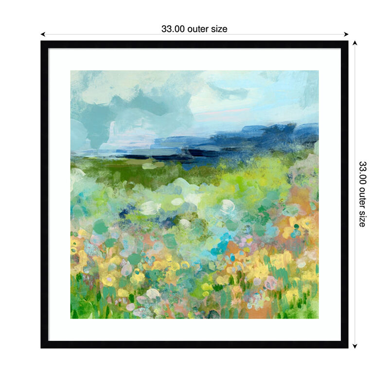 Charmed Meadow II by June Erica Vess Wood Framed Wall Art Print image number 2