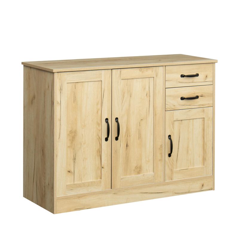 Buffet Sideboard with 2 Doors, 1 Storage Compartment, and 2 Drawers Stylish and Functional Organizer