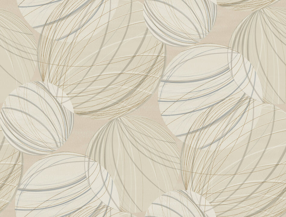Floating Lanterns Taupe Wallpaper