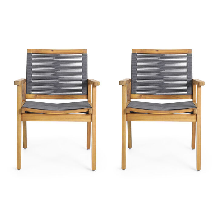Merax Transitional Rope Weave Outdoor Lounge  Chairs