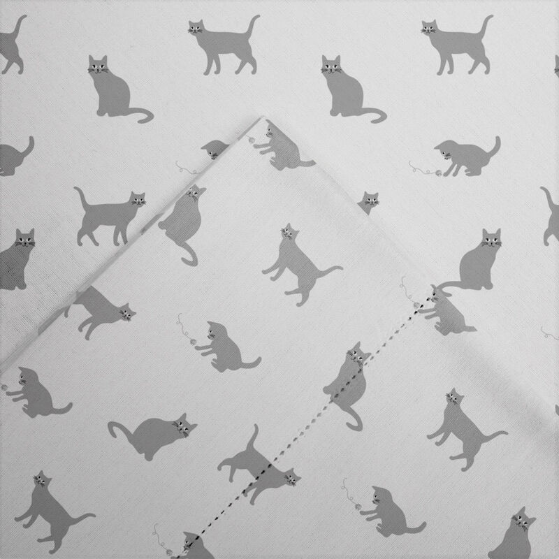 Pointehaven 180 GSM Velvet Feel Luxury Cotton Bunnies Printed Flannel Deep Pocket 4 pc Sheet Set, Full