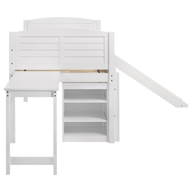 Coaster Co. of America Millie Twin Workstation Loft Bed White