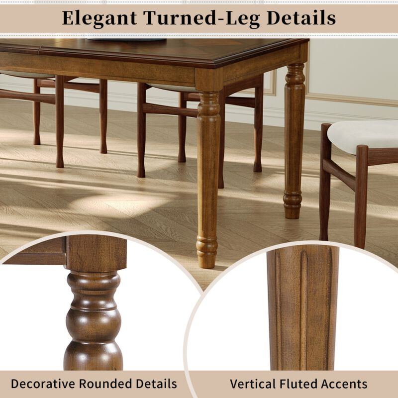 Stran Traditional Rectangular Dining Table image number 5