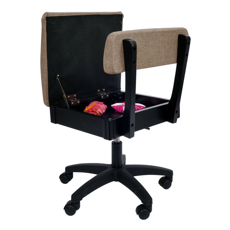 Hydraulic Sewing Chair with Adjustable Height and Cushion Seat &ndash; Princess Hazel Print image number 2