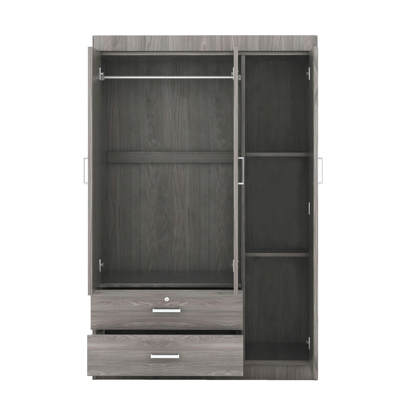 Merax 3-Door Wardrobe with 2 Drawers