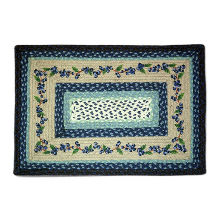 Earth Rugs Pp-312 Blueberry Vine Oblong Patch 20 X 30