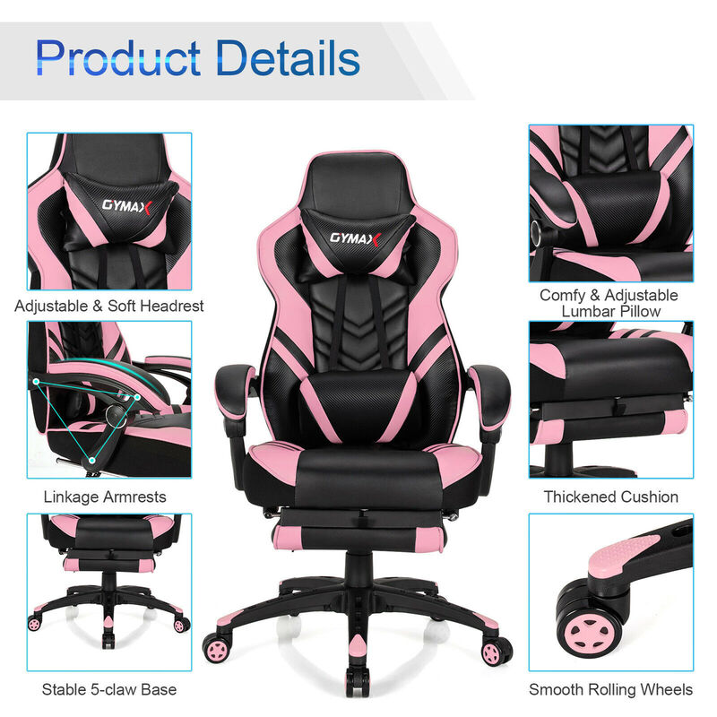 Costway Office Computer Desk Chair Gaming Chair Adjustable Swivel