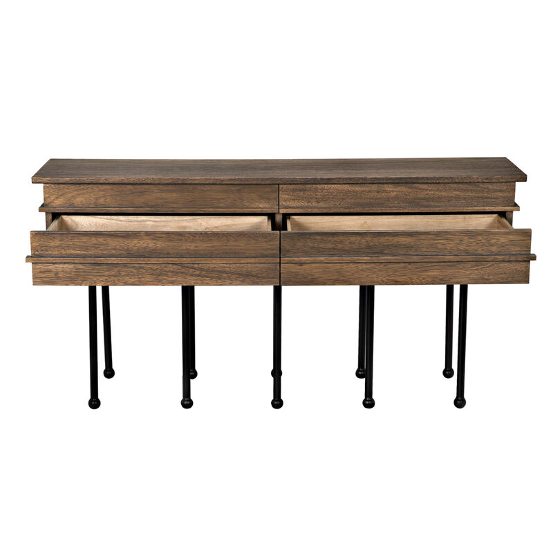 Oliver Console, Dark Walnut