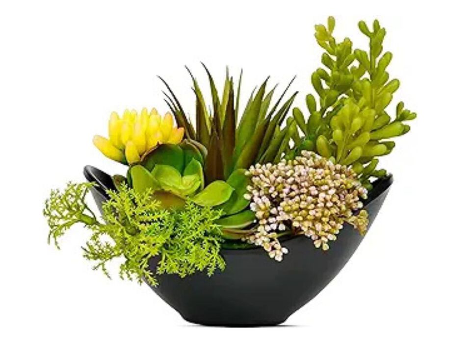 Artificial Succulent Plants Garden Porch Decor Succulents Potted