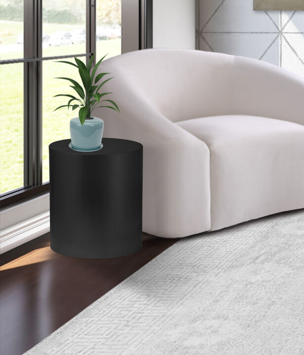 Meridian Furniture Cylinder Matte Black End Table
