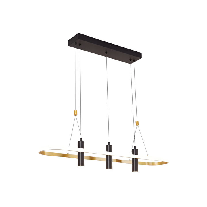 Dimmable LED Pendant Light &ndash; 4-Hanging Fixture for Kitchen & Island