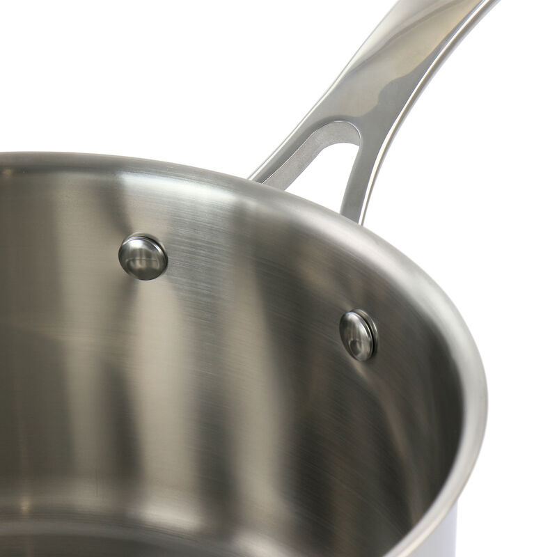 Martha Stewart 3.5 Quart Stainless Steel Saucepan with Vented Glass Lid