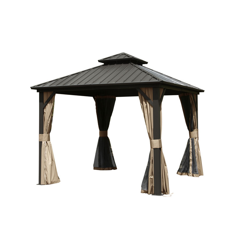 Streamdale 10'x10' Hardtop Aluminum Gazebo image number 1