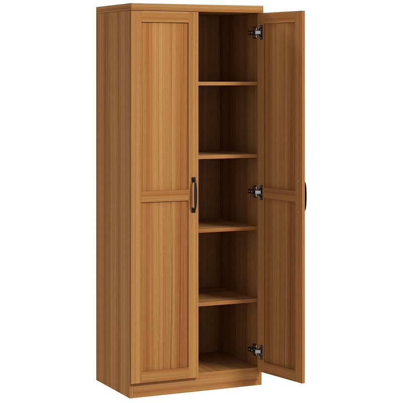 Hivvago Pantry Cabinet with 5-Tier and Adjustable Shelving image number 0