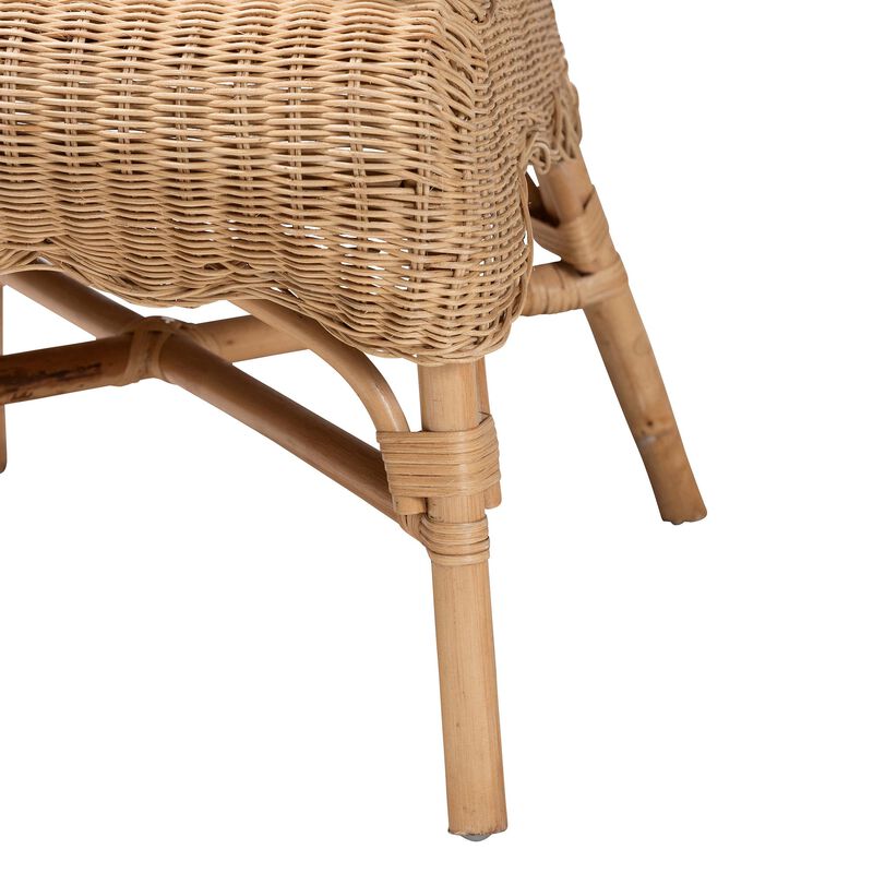 bali & pari Reinu Natural Rattan Dining Chair