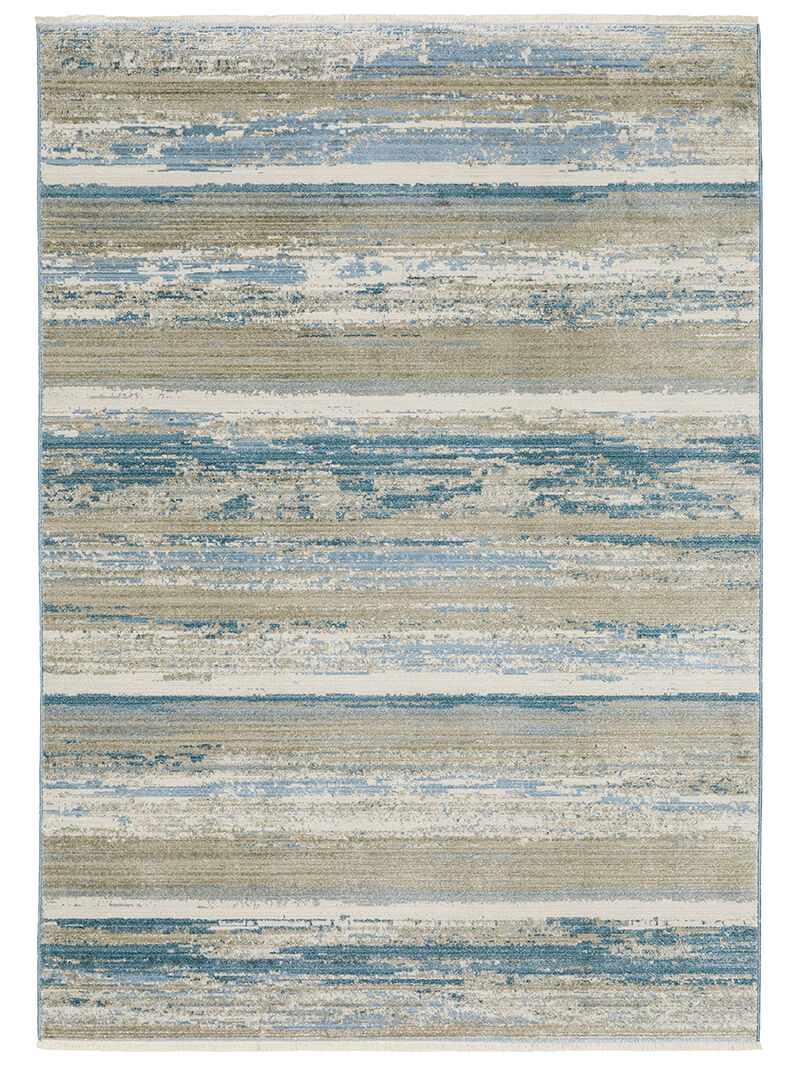Bauer 5'3" x 7'6" Blue Rug image number 0