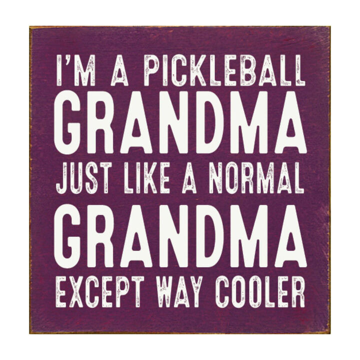 Pickleball Grandma Wooden Sign Funny Pickleball Wall Decor Gift