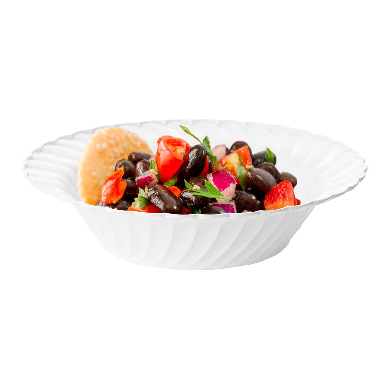 12 oz. White Flair Plastic Soup Bowls (90 Bowls) image number 3