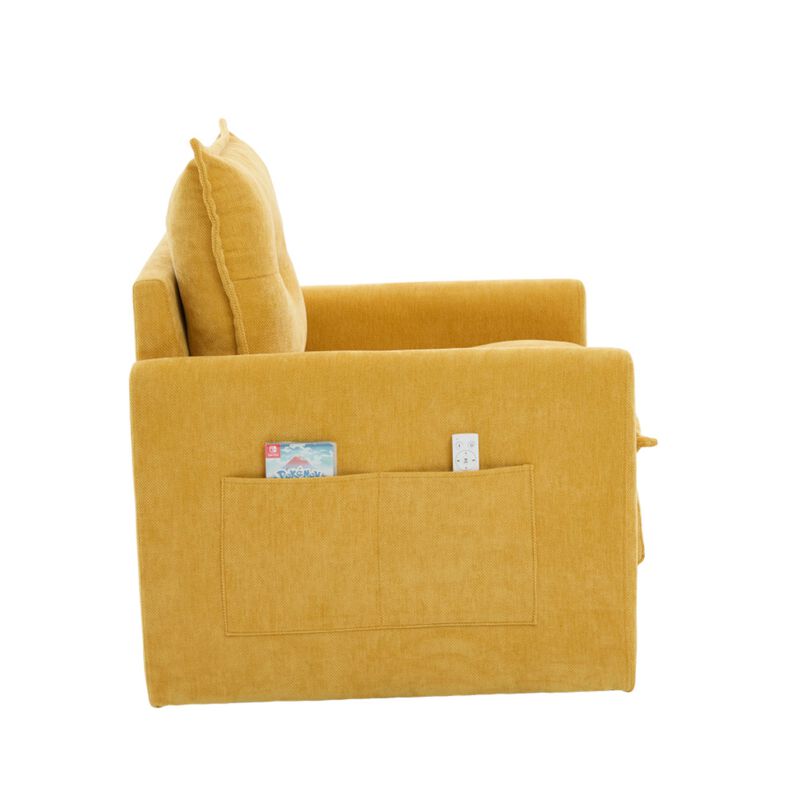 Secra Modern Chenille Swivel Accent Chair image number 8