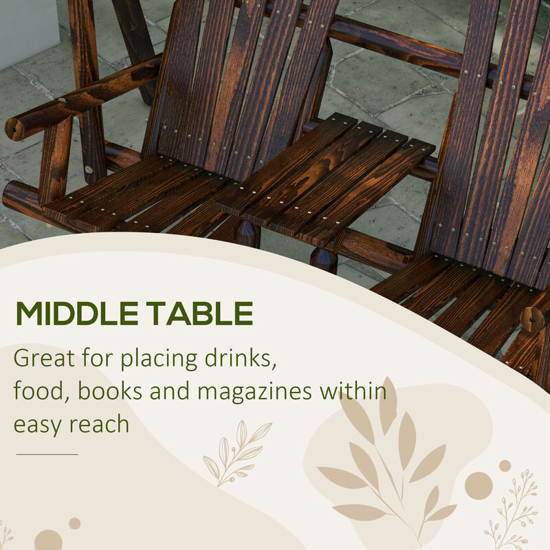 Hivvago Porch Swing with Stand and Table for Outdoor Use image number 4