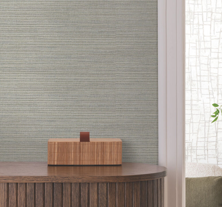 Rhett Dark Green Striated Wallpaper